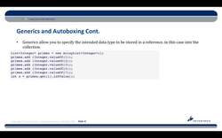 Complete Java SE 8 Developer Bootcamp - Generics and Autoboxing Instructional Video
