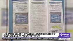 Migrants Sue Florida Governor Over Martha's Vineyard Flights News Clip