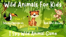 Wild Animals For Kids | Ask And Answer | Wild Animals I Spy Game | 4K Instructional Video