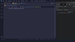 JavaScript Masterclass - Zero to Job-Ready with Hands-On Projects - Query Selector / 046 Instructional Video