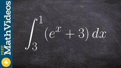 Evaluate the definite integral with e Instructional Video