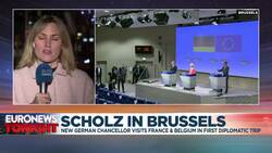 Olaf Scholz: Germany's new chancellor makes first official trip to Brussels News Clip