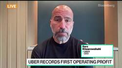 Uber CEO Khosrowshahi Calls Profit a 'Seminal Moment' News Clip
