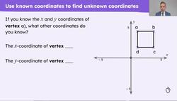 Solve problems involving missing coordinates Instructional Video