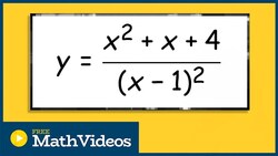 Find the Horizontal Vertical asymptote with intercepts Instructional Video