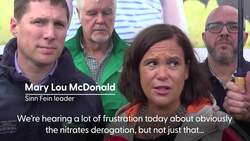 Sinn Fein leader says farmers ‘frustrated’ with Government News Clip