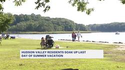 People pack into Glen Island Park for Labor Day News Clip