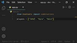The Ultimate Guide to Python Programming With Python 3.10 - Combinations () Instructional Video