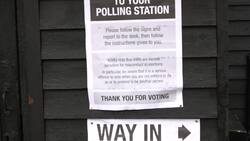 Footage of polling station as local elections take place News Clip