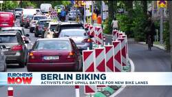Berlin's pop-up bike lanes made permanent News Clip