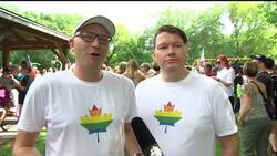 Steinbach Pride: Manitoba community hosts first ever Pride parade News Clip