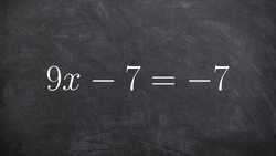 Solving for x in an equation using addition and division Instructional Video