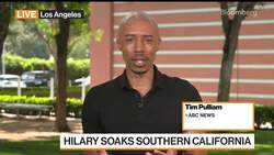 Hilary Dumps Record Rains on California News Clip