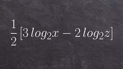 Condensing logarithmic expressions Instructional Video