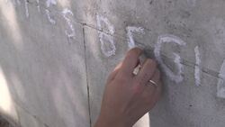 Marble Arch Banksy artwork fitted with protective case News Clip