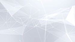 Abstract Plexus Network luxury and titles network of connected lines and dots particles. Network Connections Soft Clean Corporate Business Presentation Seamless Loop Background. Stock Footage