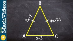 How to determine the measure of an isosceles triangle ex 11 Instructional Video