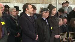 CLEAN : Macron remembers French Holocaust victims during Jerusalem visit News Clip