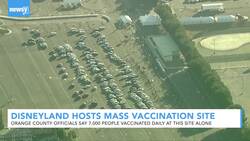 Disneyland Hosts Mass Vaccination Site News Clip