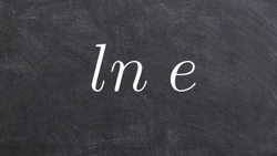 Tutorial - Evaluating a Natural Logarithm for ln e Instructional Video
