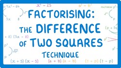 GCSE Maths - What is Difference of Two Squares (DOTS) #39 Instructional Video