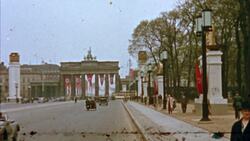 Brandenburg Gate, Berlin, 1939 Stock Footage
