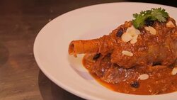 Indian Curry lamb chop. Stock Footage