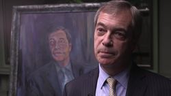 Farage admits feeling emotional leaving European Parliament as portrait is unveiled News Clip