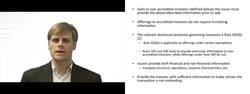 Disclosure Requirements of Regulation D - Securities Exemption Instructional Video