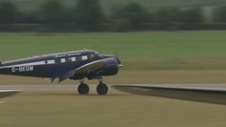 Aircrafts landing at Imperial War Museum Duxford as part of the D-Day 75 anniversary commemorations News Clip