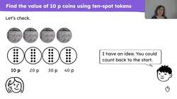 Calculate the total value of the coins in a set of 10p coins Instructional Video