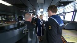 Camilla having a tour of aircraft carrier HMS Prince of Wales News Clip