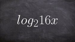 Expanding a logarithmic expression then simplifying the solution Instructional Video