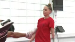 Taekwondo practice at the GB Taekwondo Olympic Academy News Clip