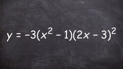 How to graph a polynomial in factored form Instructional Video
