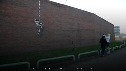 Artwork on former prison confirmed as Banksy News Clip
