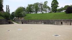 Germany, Trier, Roman amphitheatre Stock Footage