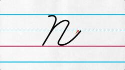 Uppercase Cursive Letter N Instructional Video
