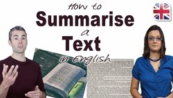 How to Summarise a Text in English - Improve English Comprehension Instructional Video