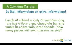 Word Problems Involving Division of Whole Numbers Leading to Fractional Answers Instructional Video