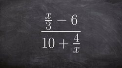 Simplifying complex fractions Instructional Video