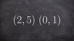 Finding the slope using two points given on a graph Instructional Video