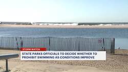 Parts of Jones Beach go underwater from Hurricane Erin News Clip