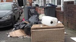 Rubbish piles up amid Birmingham bin strike News Clip