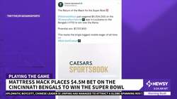 'Mattress Mack' Places $4.5M Bet On Bengals To Win Super Bowl News Clip