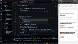 Modern JavaScript from the Beginning - Second Edition - IdeaForm Component Instructional Video