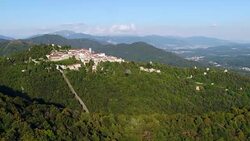 Sacro Monte di Varese in Italy Stock Footage