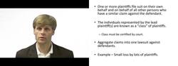 What is a Class Action Lawsuit? Instructional Video