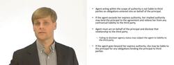 Understanding the Liability of Agents and Principles in Contracts Instructional Video