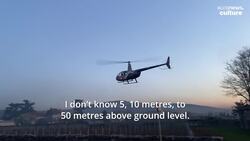 How do helicopters help winegrowers stave off freezing temperatures in spring? News Clip